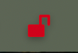 Red padlock in menu bar, indicating the app as disconnected.